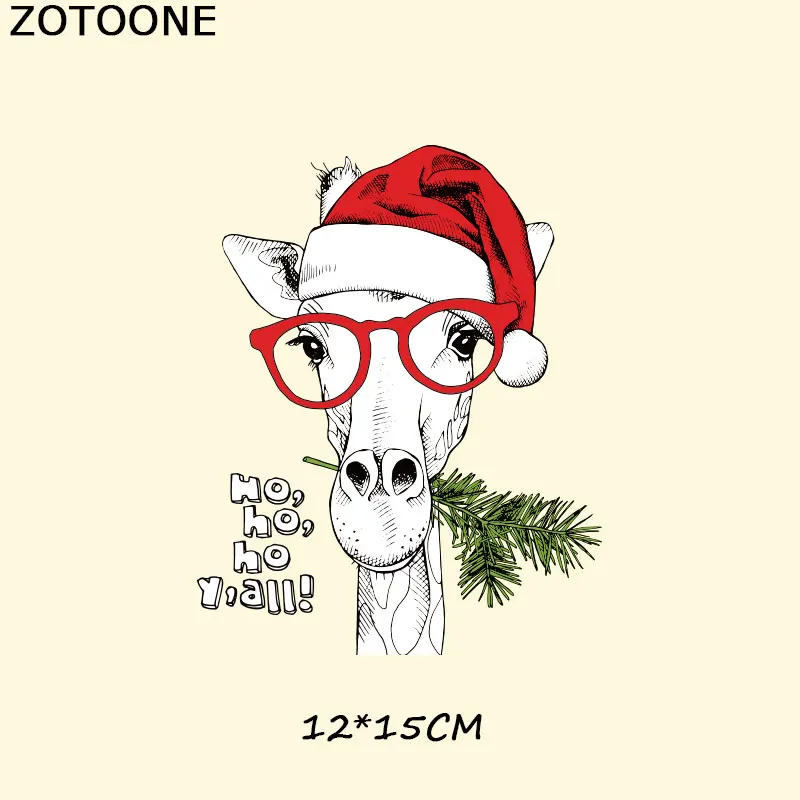 Рождественские нашивки ZOTOONE Праздничные наклейки для одежды термопечать с