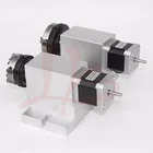 Никаких налогов в России, поворотная ось 3 челюсти зажимы 65 мм ЧПУ 4th оси гармонический привод для 3D гравировальный станок