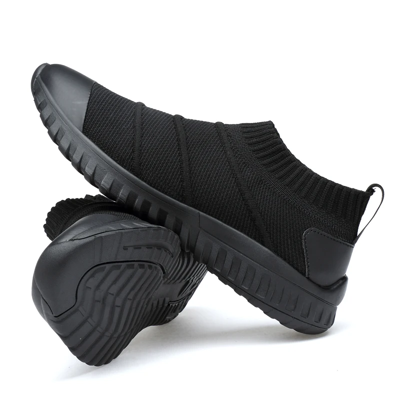 

Fashion Men's Shoes Casual Breathable Mesh Flat Sneakers Male Classic Black High Top Shoe Man Comfortable Platform Shoes For Men