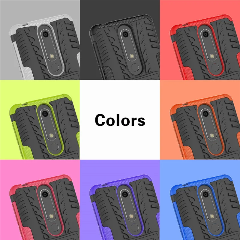 Micgita Case For Nokia 6 Cover 6.1 Plus ShockProof Silicone Cases TPU + PC Hard Hybrid Armor 2018 |