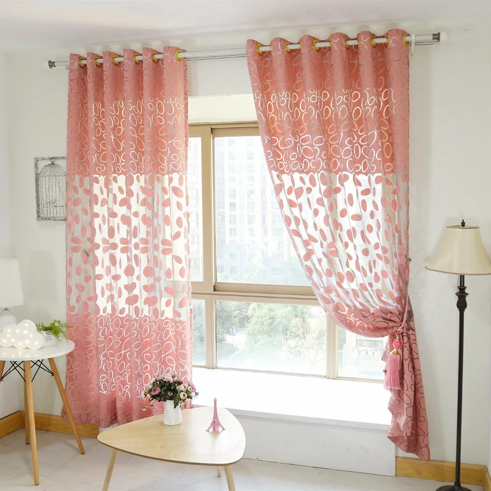 Последние 2 вида цветов современные модные красивые цветочные оконные шторы для
