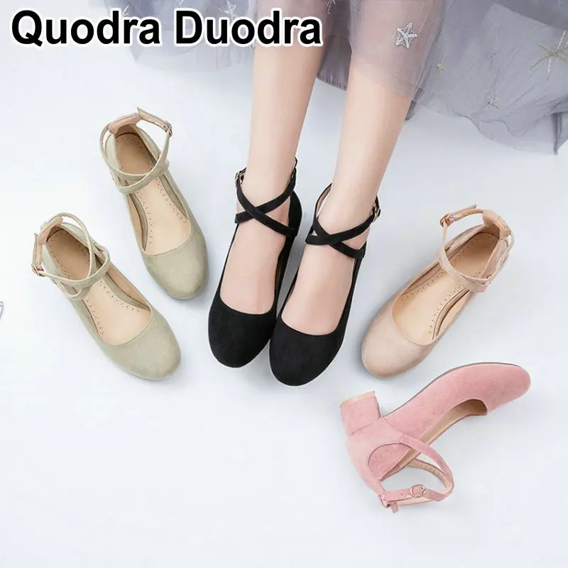 

sweet new fashion Mary Jane shoes Dancing Women's Pumps With High Heels Women Buckle Strap Comfortable Casual shoes Big Size 43