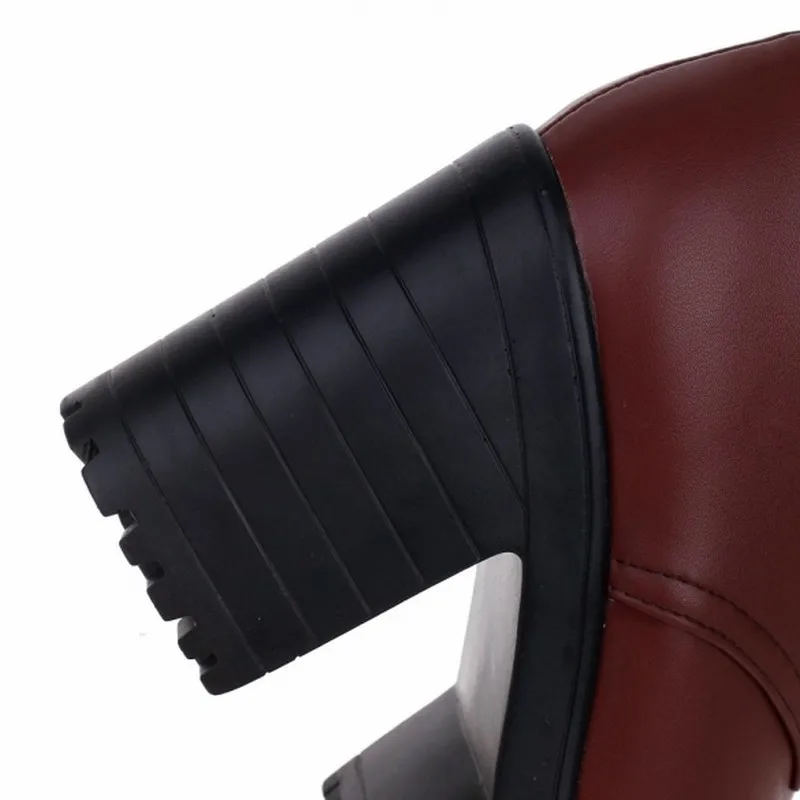 Женские зимние ботинки размера плюс 43 женская обувь теплые меховые ботильоны