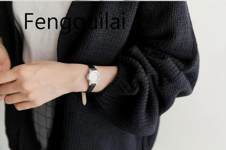 

Sweater Cardigan Women&#39s 2019 New Korean Loose Sweater Women Coat Solid Knitting Outwear Female Casual Open Stitch