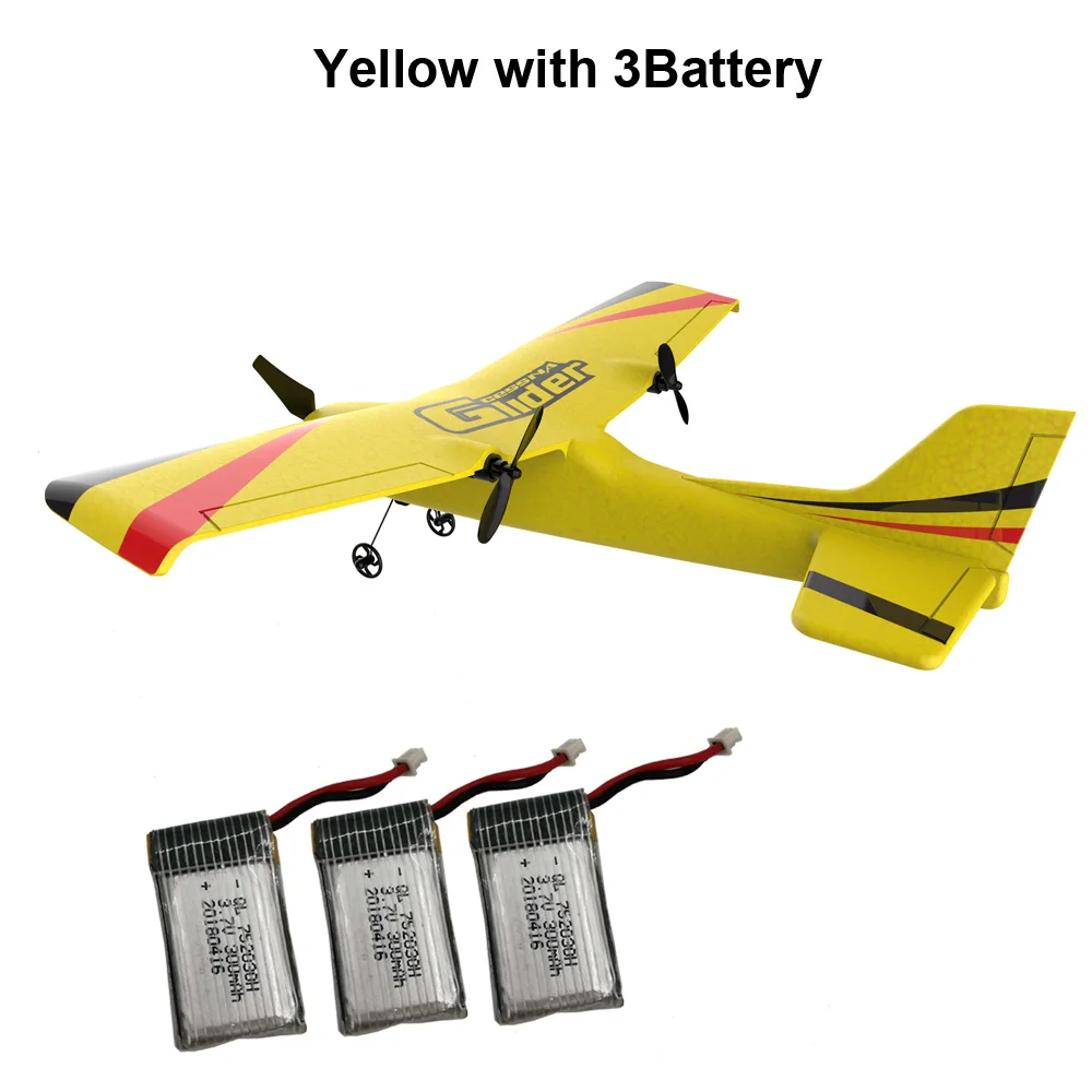 3 Battery Yellow Z50 RC самолет EPP планер из пеноматериала самолет с гироскопом 2,4G 2CH пульт дистанционного управления размах крыльев 25 минут время полета RC игрушечный самолет - Цвет: 3 Battery Yellow
