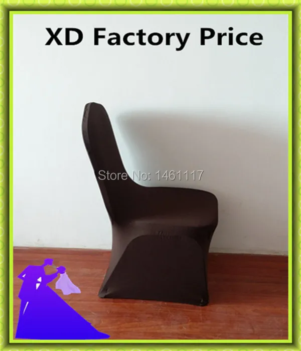 Горячие продажи спандекс коричневый чехлы на стулья с простой и лайкра для