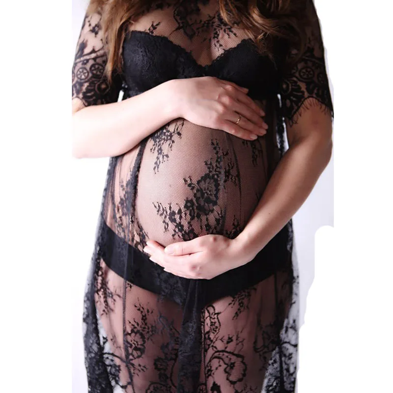 Кружевное Прозрачное платье для беременных лето 2019|Платья| |