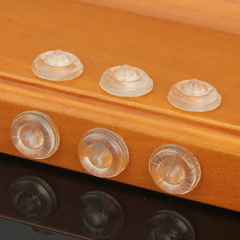 transparentblack cabinet door bumper self adhesive silicone damper pad with salient point for kitchen cupboard drawer stoppers free global shipping