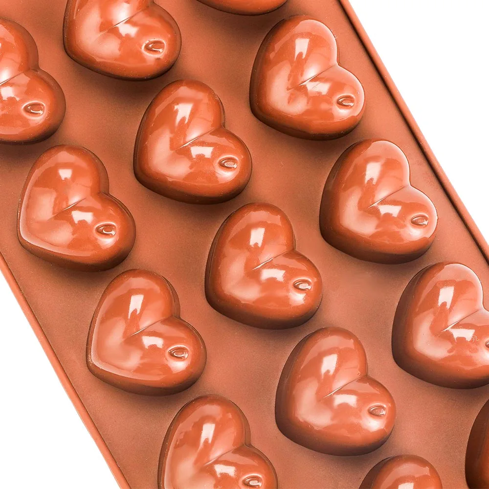 3D Сердце квадратной формы силиконовая форма льда Куб шоколад мыло помадка Желе