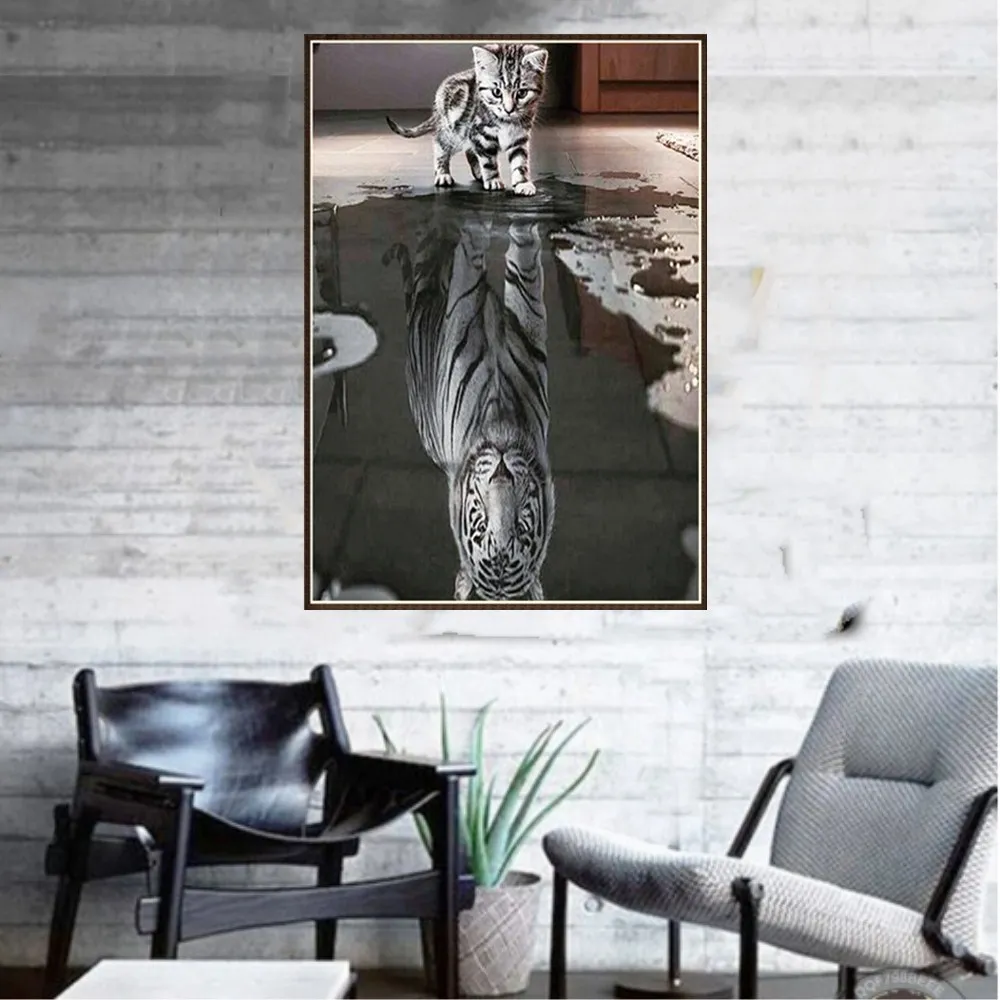 5d полный дрель алмаз живопись кошки diy мозаика алмазная вышивка крестиком wall art