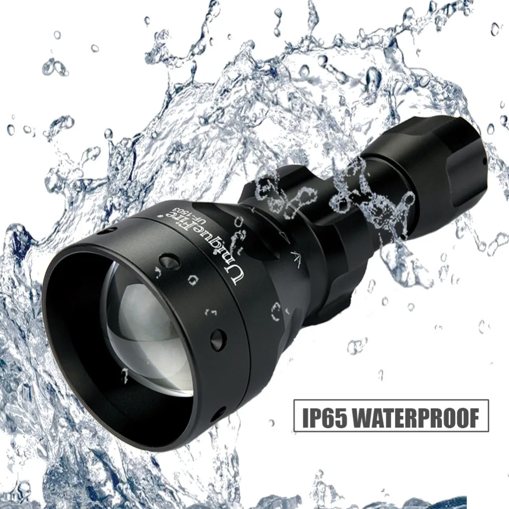 UniqueFire 1503 IR 940nm светодиодный фонарь ночного видения, масштабируемый регулируемый фокус, 50 м, выпуклая линза для охоты