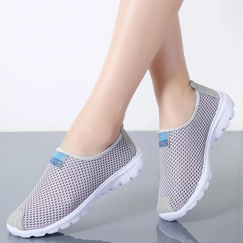 

LAISUMK 2020 Women Shoes Summer Breathable Mesh Sneakers Shoes Ballet Flats Ladies Slip On Flats Loafers Shoes Woman Moccasins