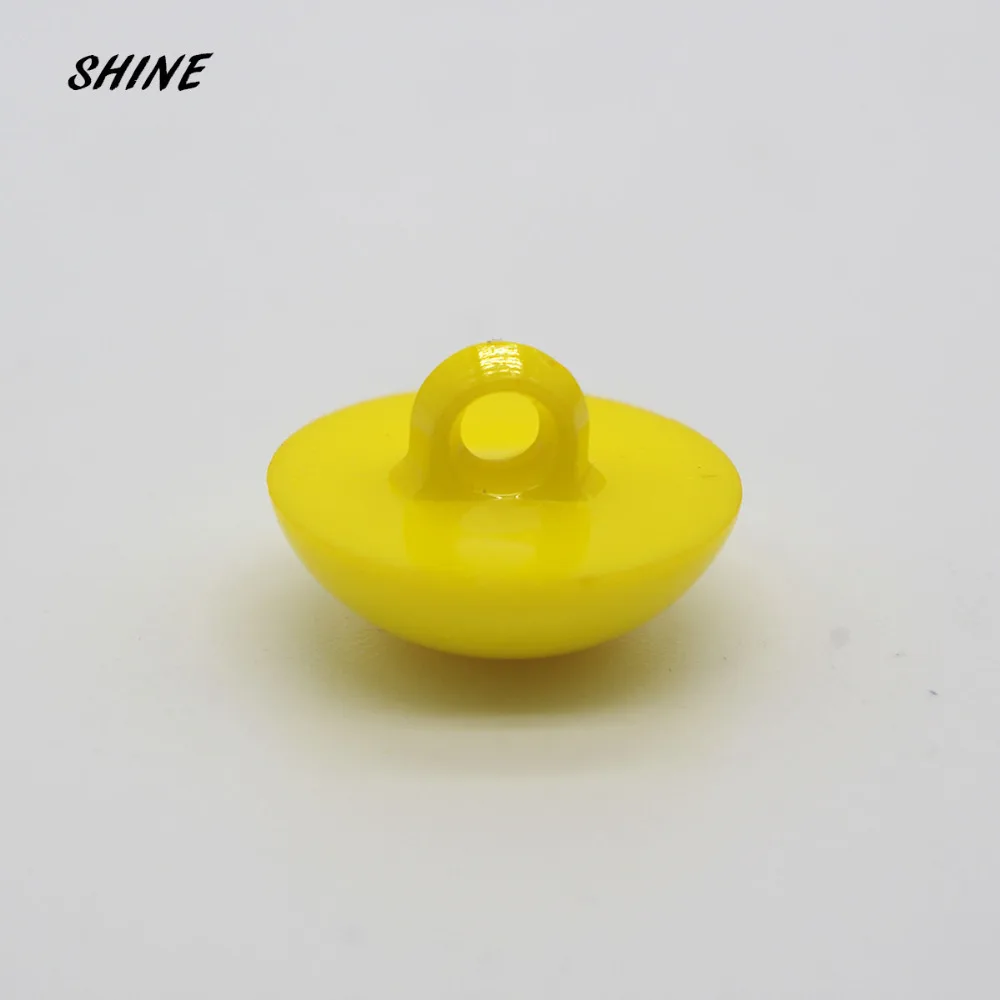 SHINE 12 шт. нейлоновые швейные пуговицы для скрапбукинга круглые желтые с одним