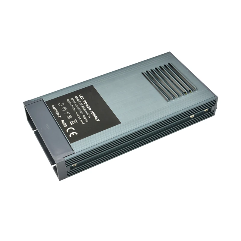 with no Logo SANPU 24 V Питание блок 400 W непромокаемые IP63 на открытом воздухе без вентилятора постоянного Напряжение 24VDC светодиодный драйвер AC220V для DC24V трансформатор - Цвет: with no Logo
