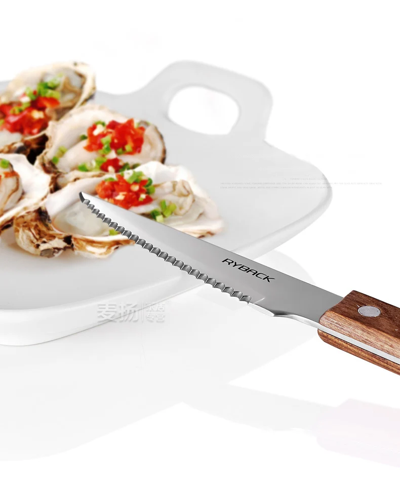 Западный стиль деревянная ручка стейк вилка набор столовых приборов из