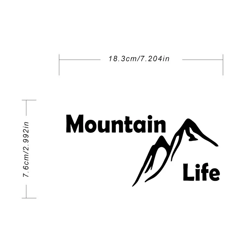 18 3*7 6 см стикер для кузова окна автомобиля Adventure Mountain Life автомобильный Стайлинг