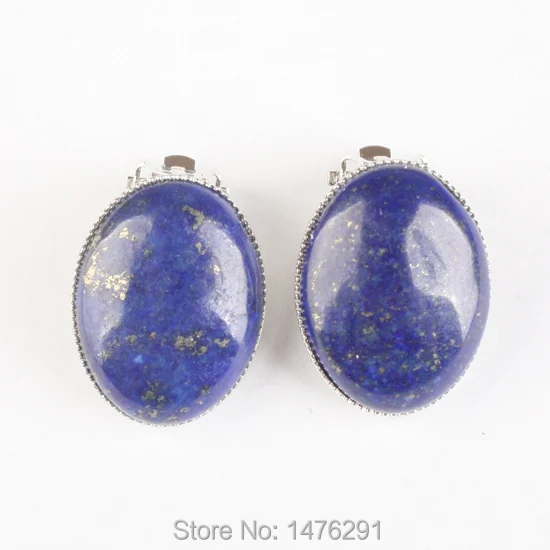 Женские овальные серьги-гвоздики розовый кварцевый кристалл оникс Фиолетовый