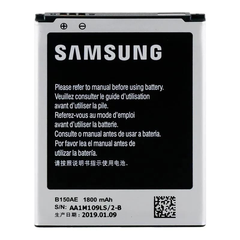 100% Новый оригинальный аккумулятор samsung для Galaxy Core i8260 i8262 Trend 3 G3502 G3508 G350 1800 мАч
