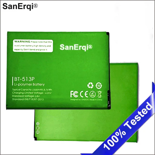 

For Leagoo M5 Battery BT-513P 2300mAh Batterie Bateria