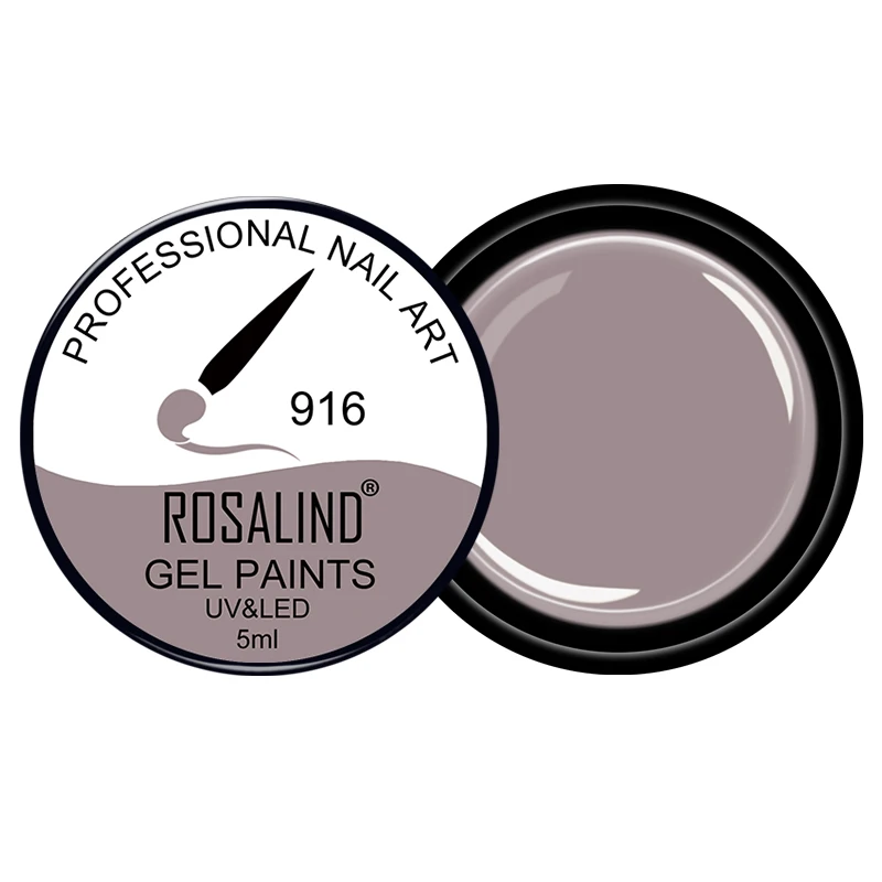 916 ROSALIND краска для ногтей Цвет 142 чистый 831-860 цветов УФ маникюр DIY Французский Гель-лак для нейл-арта дизайн гель лак - Цвет: 916