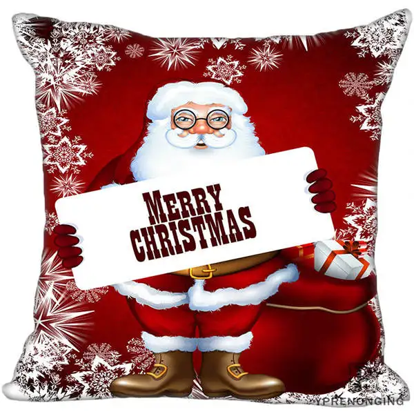 Square Pillowcases Заказная декоративная наволочка Mrry Рождественская квадратная Наволочка на молнии лучший подарок 35X35,40x40,45x45 см(одна сторона) 180516-25 - Цвет: Square Pillowcases