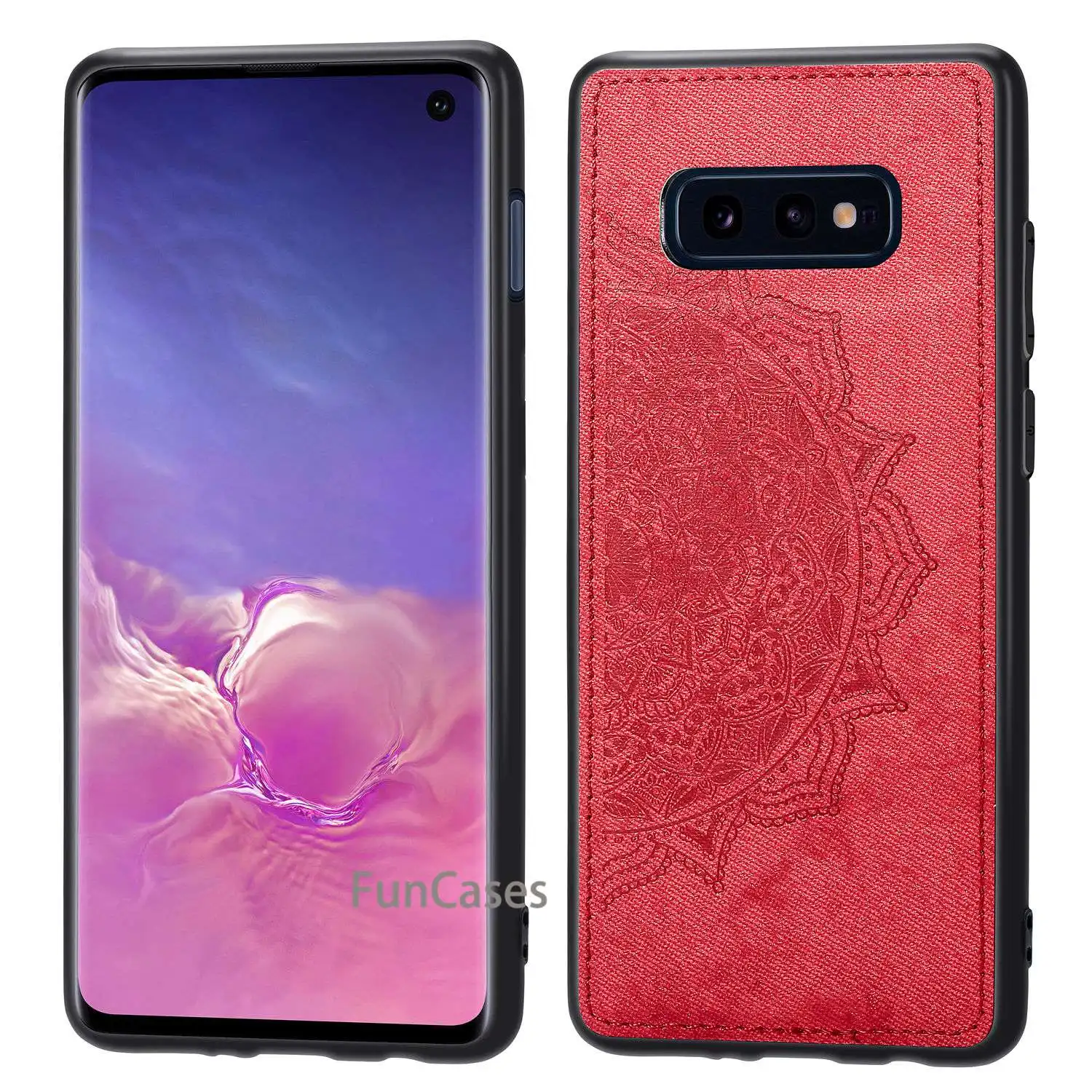 Для samsung Galaxy S10E чехол ткань Силиконовый ТПУ бампер жесткая задняя панель из