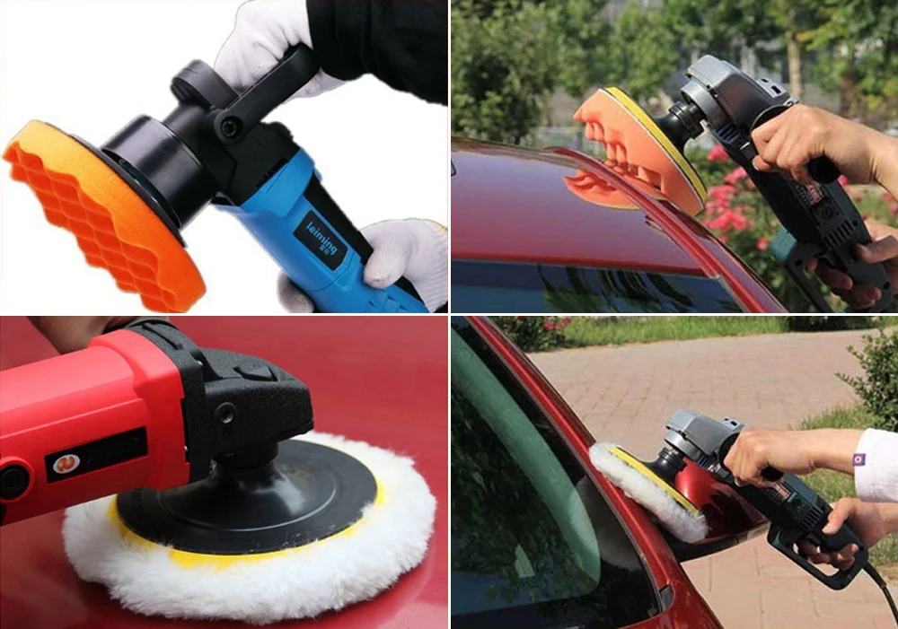 3 &quotавтомобиля польский Pad Губка полировки воском комплект для skoda Octavia a5 a7 2 Rapid Fabia