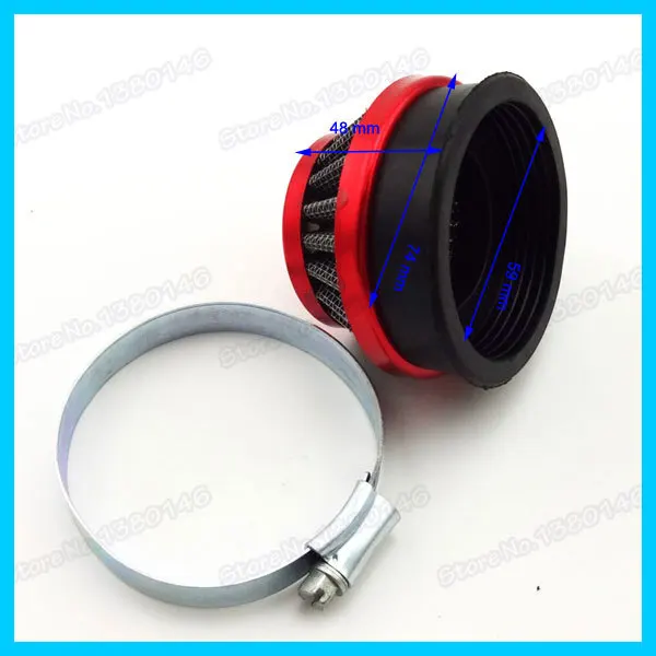 Racing Carb Carburetor with 60mm red air filter for 50cc 60cc 66cc 80cc Bicycle 2 stroke Gas Motorized Bike | Автомобили и