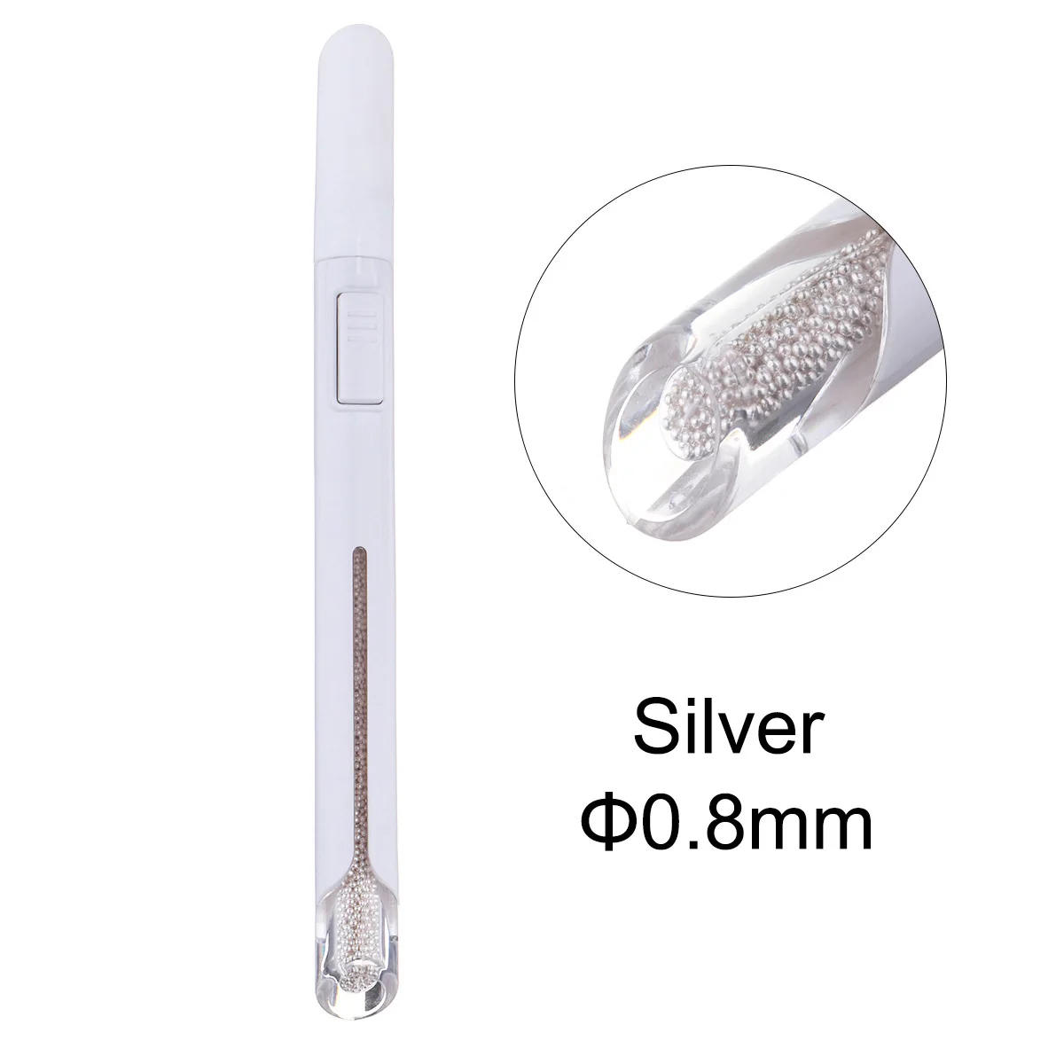 Светло-зеленый 12 стилей автоматический пресс-подборщик ing beads Dotting pen инструмент для дизайна ногтей подобрать маленький шар "икра" для ногтей инструмент для нанесения точек на ногти - Цвет: Светло-зеленый