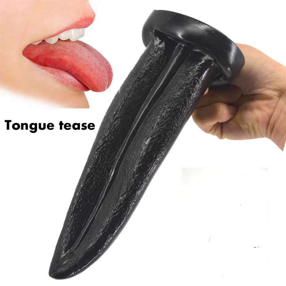 Имитирующий язык большой фаллоимитатор секс магазин игрушка для взрослых G точка