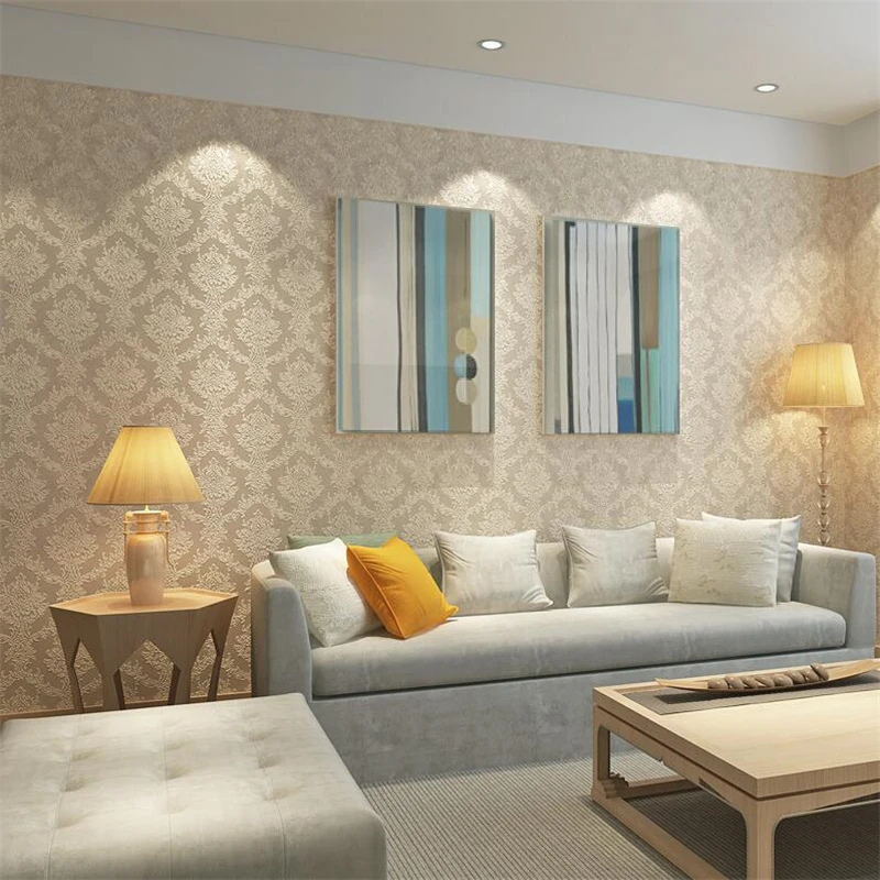 beibehang new Wallpaper luxury European environmentally friendly non-woven wallpaper TV background bedroom living room | Обустройство