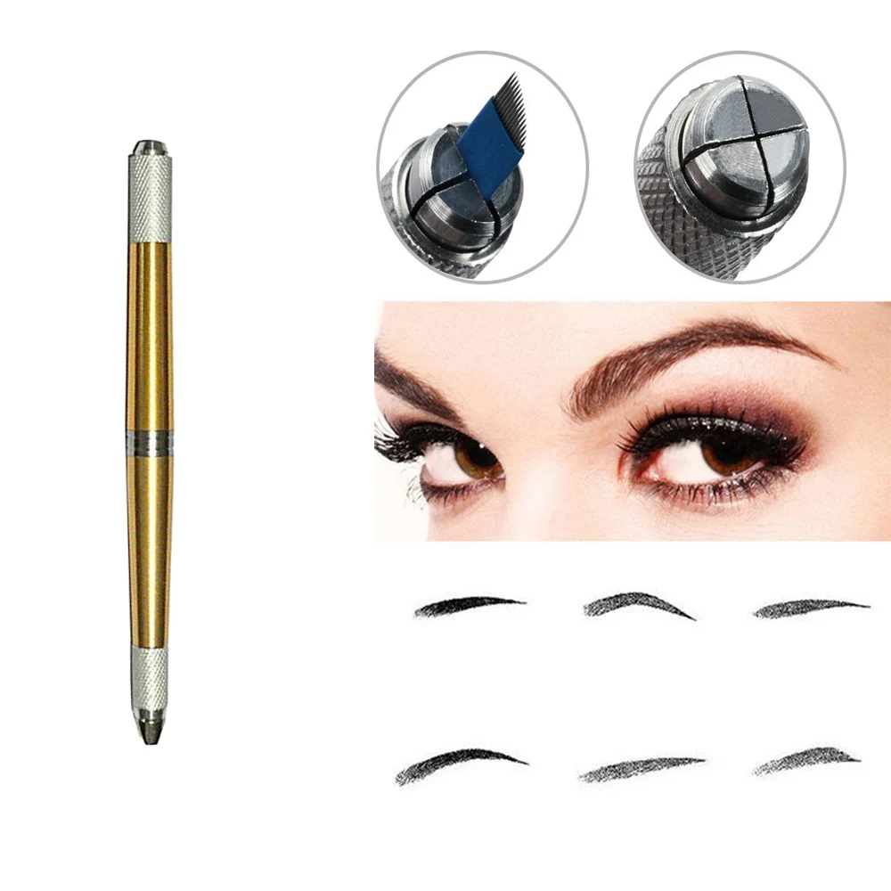 5 шт. ручка для микроблейдинга бровей с иглами| |