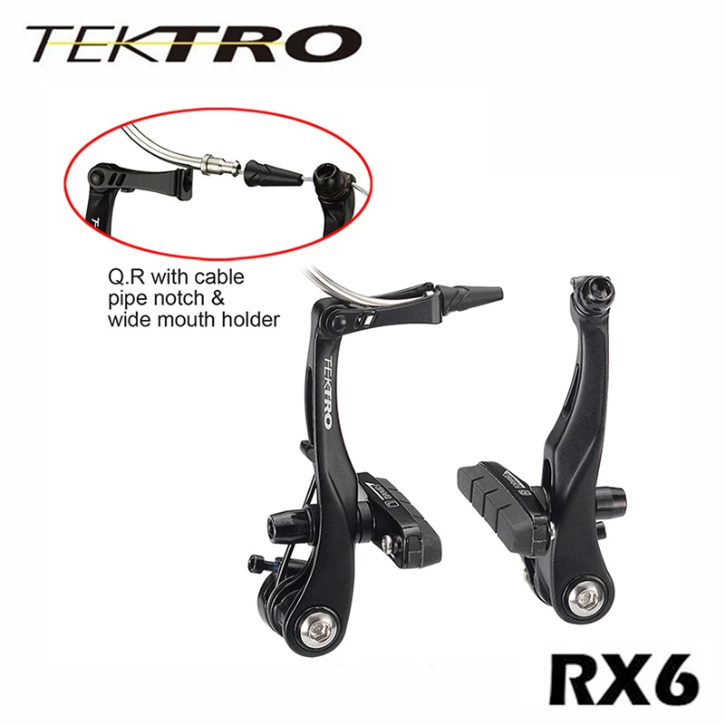 

TEKTRO Cyclocross Road Bicycle RX6 Brake Caliper Light Weight 144 g/Wheel V Brake Caliper with Quick Release Mechanism