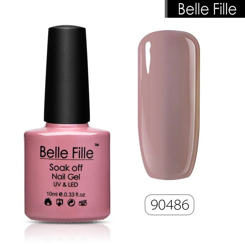Belle FILLE УФ гель лак для ногтей 10 мл Обнаженная розовый красный Белый Зеленый Гель