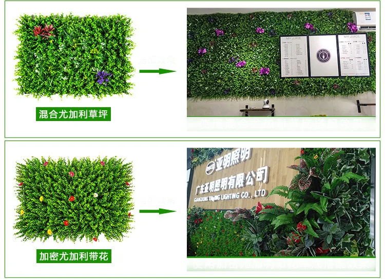CHENCHENG 40*60 см искусственные растения имитация стены газон Милан Эвкалипт Трава пластик Поддельные Газон Зеленый завод стены двери декор