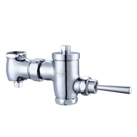 large horizontal telescopic hand press valve toilet flush valve squat toilet manual flush valve