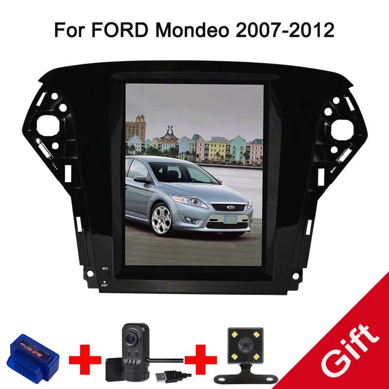 10 4 &quotTesla Android Fit FORD Mondeo 2007 2012 автомобильный dvd плеер навигация gps