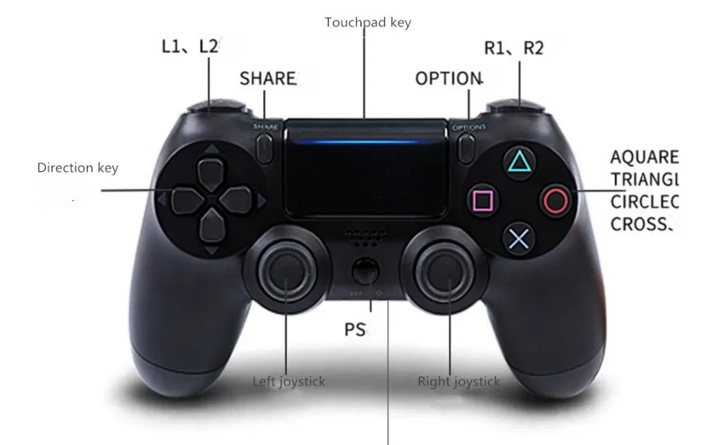 Цветной 4,0 bluetooth проводной геймпад хост-контроллер для ps4 ps3 joysitck геймпад двойной шок геймпад