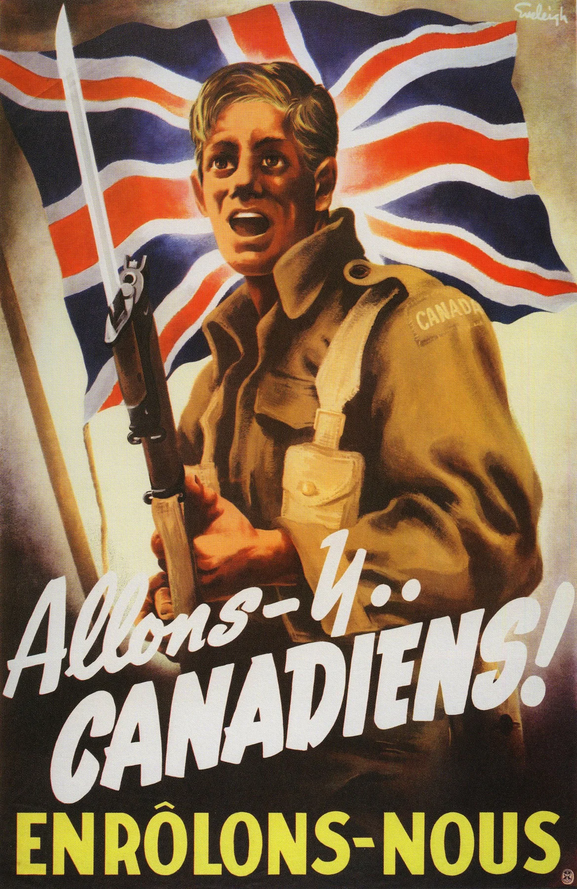 Винтажный Агитационный постер WW2 Канада для короля и страны классические картины
