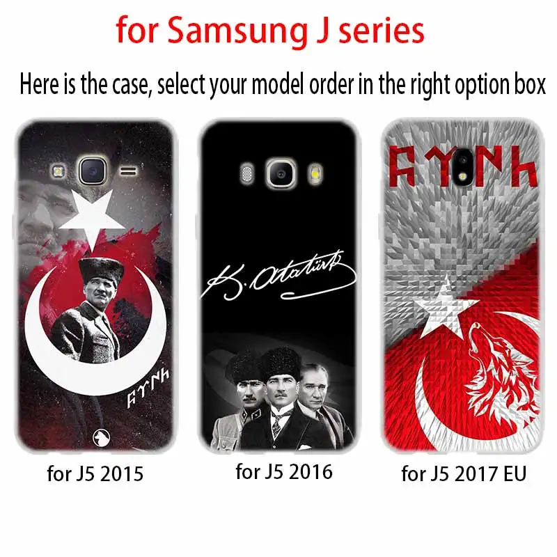 Турецкий Mustafa Kemal Ataturk чехол из ТПУ для Samsung Galaxy J6 J8 J3 J5 J7 J4 J2 J1 Plus 2018 2016 EU Prime Ace |