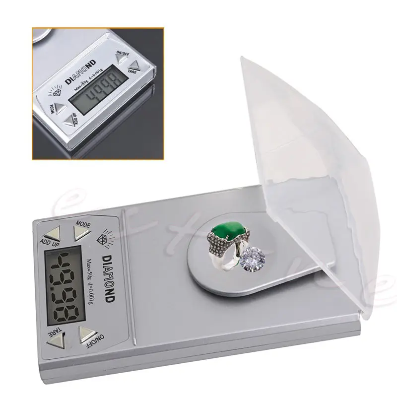 

50g * 0.001g LCD Precision Digital Pocket Gram Jewelry Scale Weight