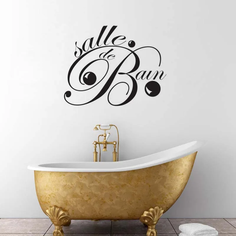 

Hot Laundry Room Bathroom Bathtub Wall stickers Home Decor Toilet Decal DIY Removable Vinyl stickers JG2331