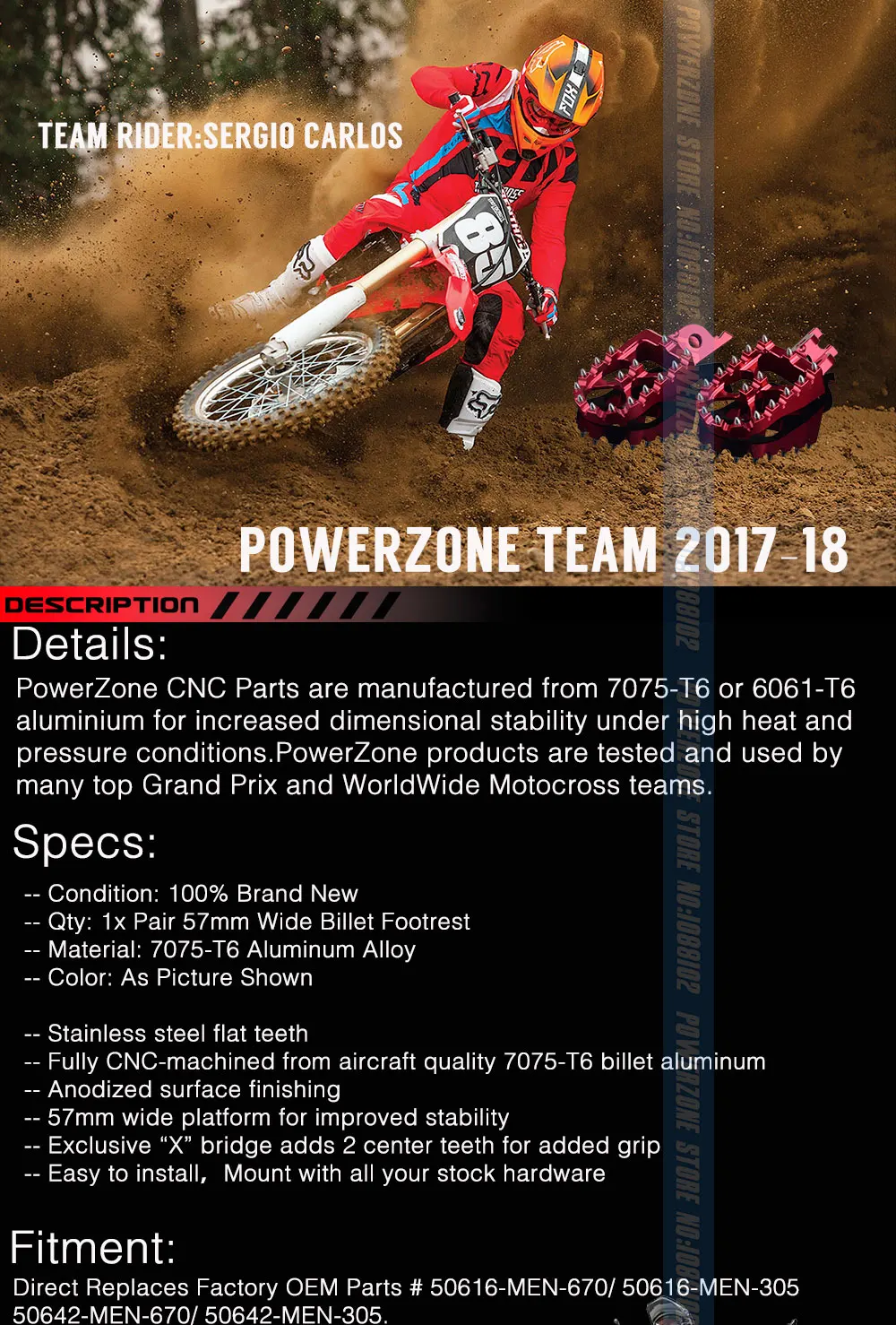 Заготовки MX широкие подножки подставки педали X Мост CR125/250 CRF450X CRF230F CRF250R L M CRF250X CRF450R Байк мотокросс эндуро