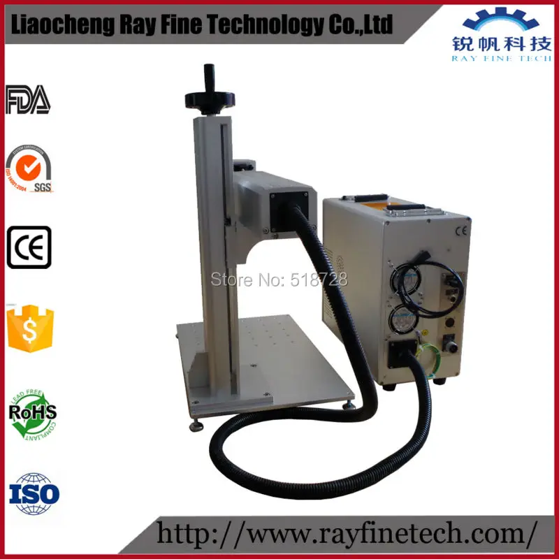 Бесплатная доставка DHL высокоточная волоконная лазерная маркировочная машина