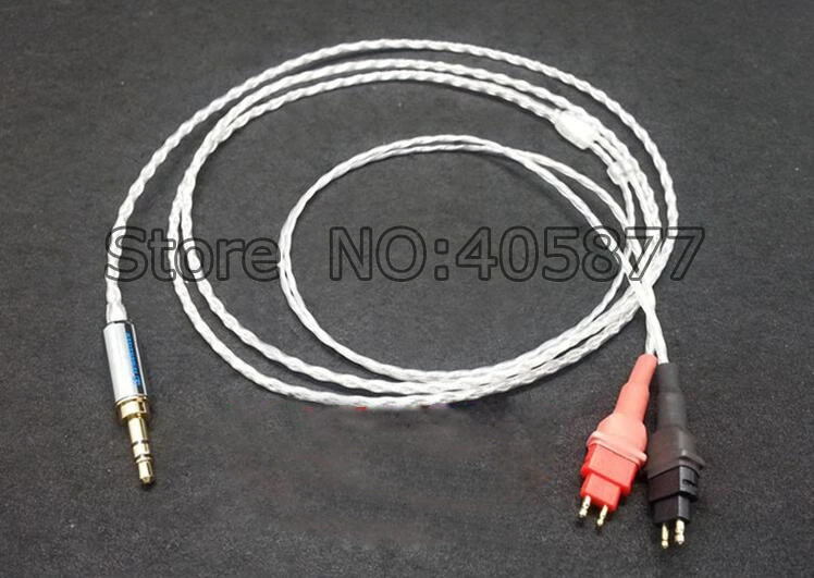 HI End OCC посеребренный обновленный аудиокабель для наушников HD600 HD650 HD25|audio cable|silver