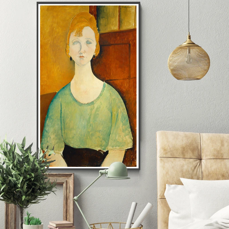 Картины на холсте Modigliani картина печатный плакат для гостиной спальни столовой