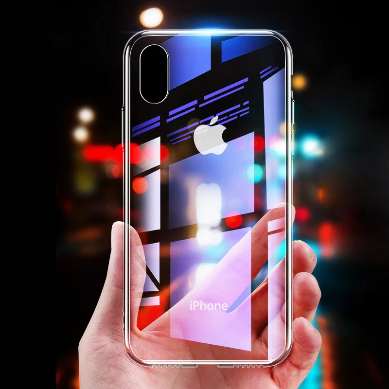Мягкий силиконовый прозрачный чехол из ТПУ для iphone 11 XR XS 6 6s тонкий X 10 Pro Max 7 8 Plus
