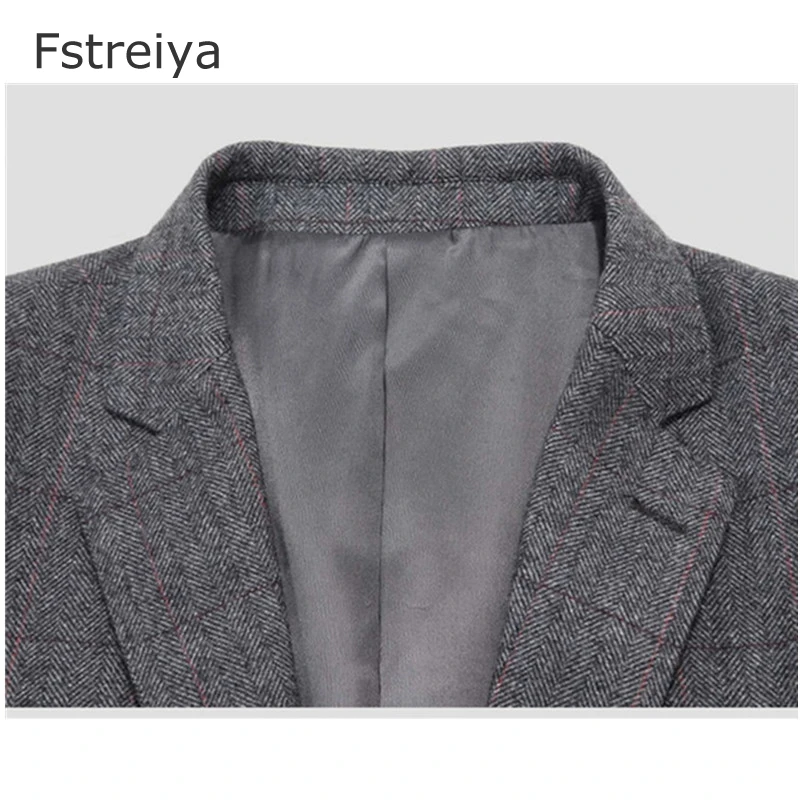 3 шт. твидовые мужские костюмы с жилетом и брюками|Смокинги - тройки| |