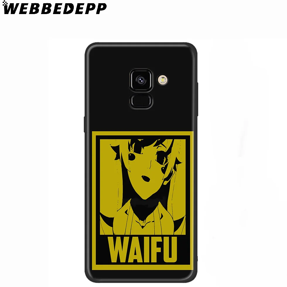 WEBBEDEPP моногатари вайфу девушка аниме силиконовый чехол для Samsung Galaxy A3 A5 A6 A7 A8 A9 A10 A20