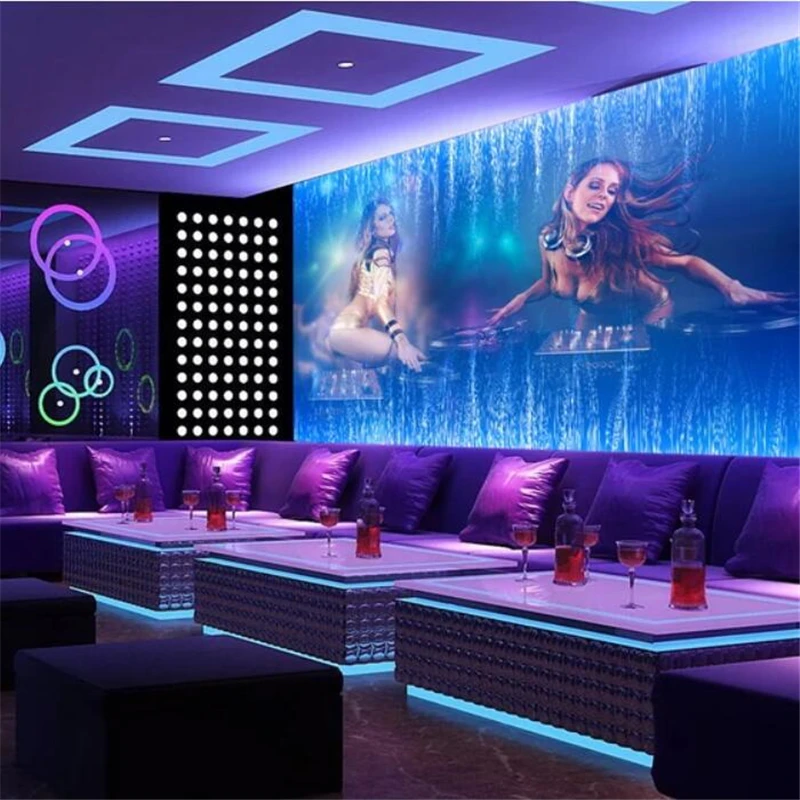 beibehang Custom wallpaper 3d murals dynamic rock music carnival bar KTV background wall living room papier peint | Обустройство дома